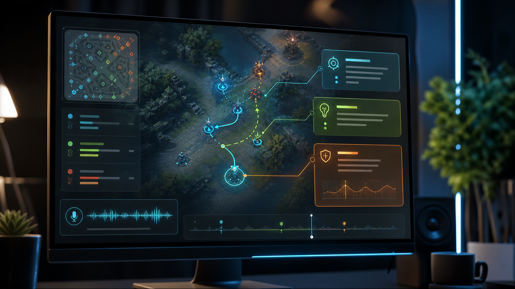 AI strategy assistant analyzing a gameplay moment